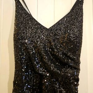 Black Sequin Dress
